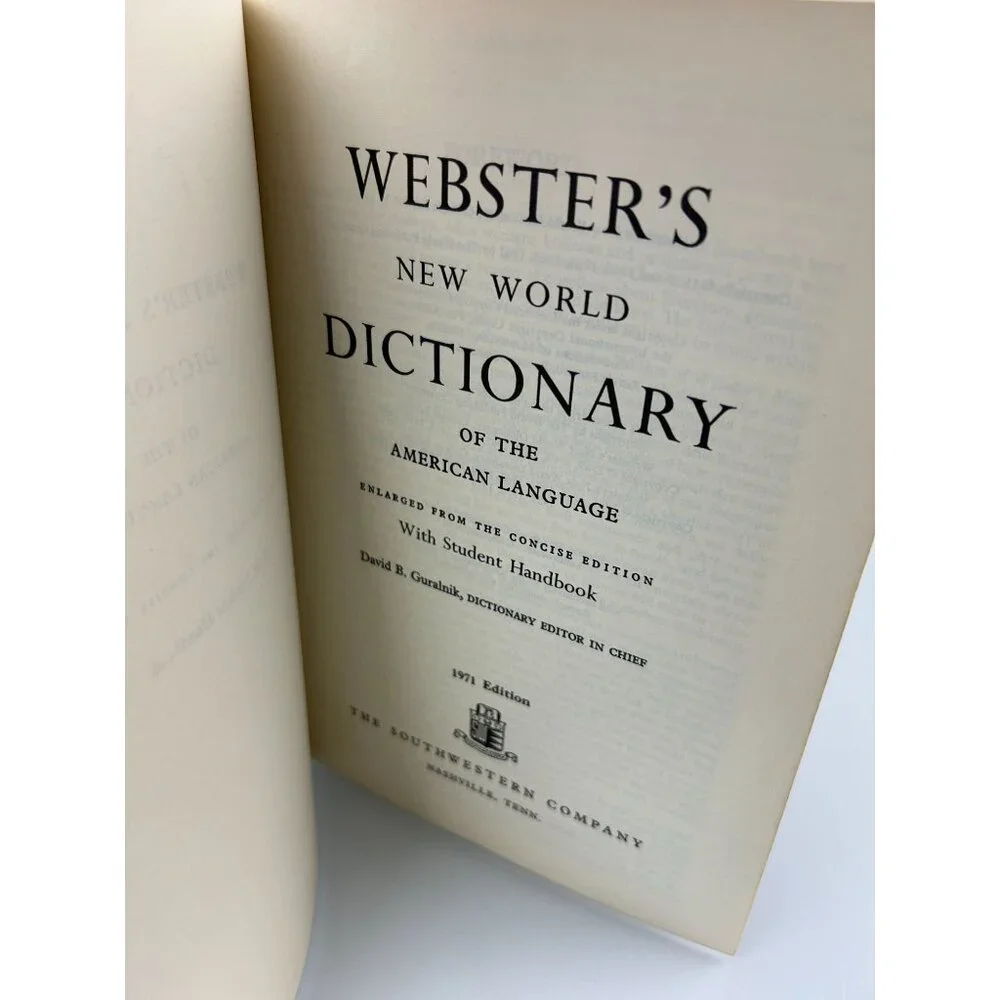 Webster vintage copyright